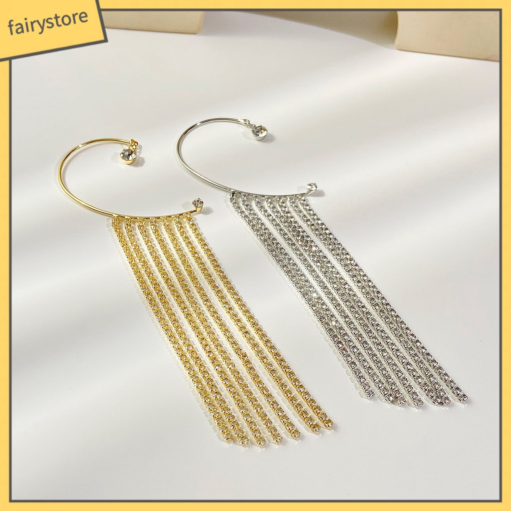 1 Khuyên Kẹp Vành Tai Hình Chữ C Dát Dát Đá Cho Cuộc Sống Hàng Ngày