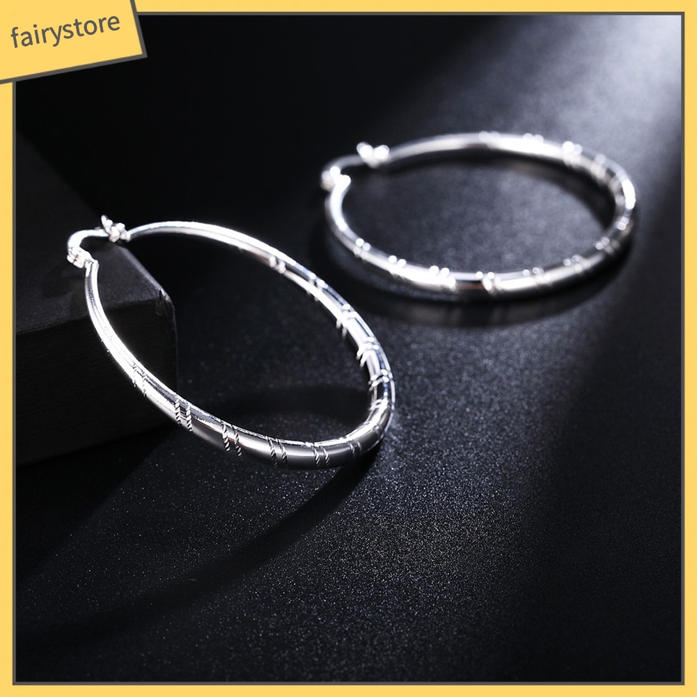 Khuyên Tai Hình Tròn Lớn Phong Cách Cổ Điển Dành Cho Nữ