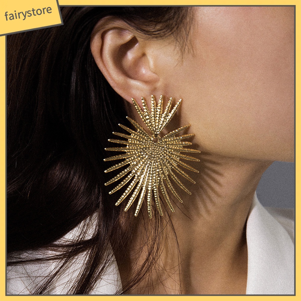 Khuyên Tai Hình Quạt / Trái Tim Vintage Cho Nữ