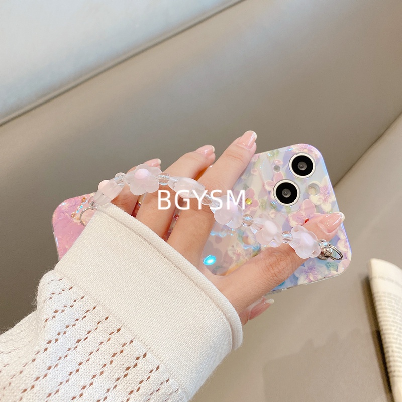 Ốp Điện Thoại Dẻo Màu Pha Lê Sang Trọng Kèm Vòng Đeo Tay Cho OPPO Reno10 Pro Reno 10 Reno10 Pro + 5G Reno10Pro + 2023