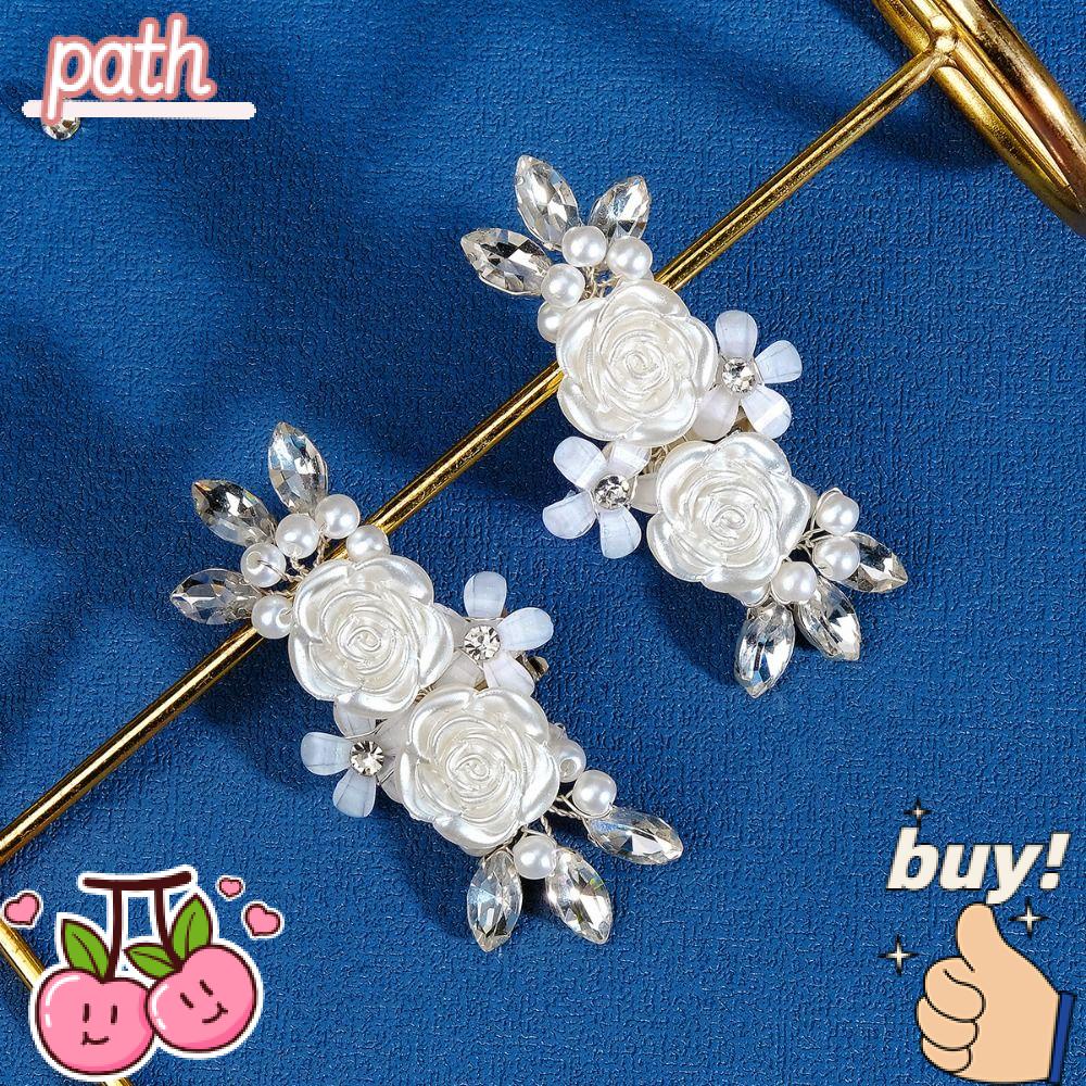 PATH 1 Cặp Kẹp Gót Giày Cao Gót Tháo Rời Được 2 Cái|Cô Dâu. Hoa Văn