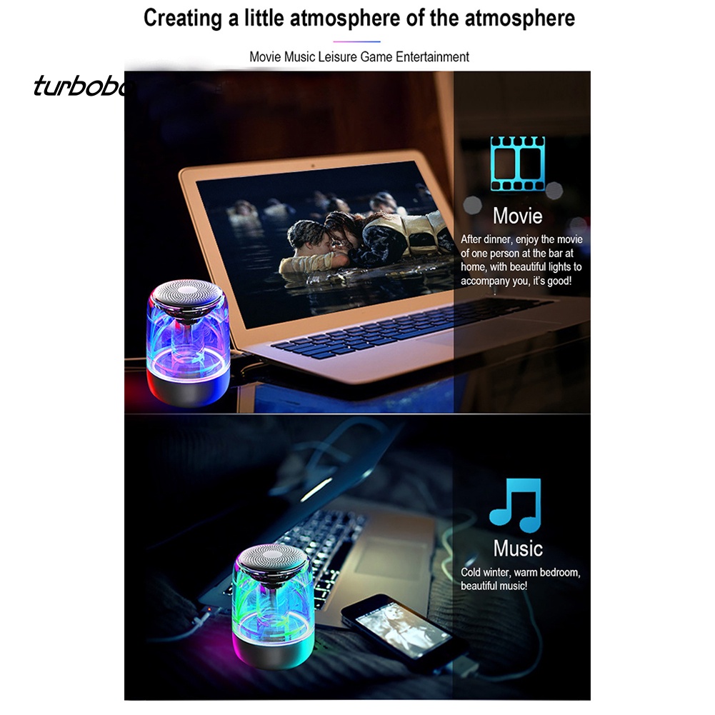 Loa Bluetooth 5.0 Không Dây Siêu Trầm Có Đèn LED C7 Và Phụ Kiện