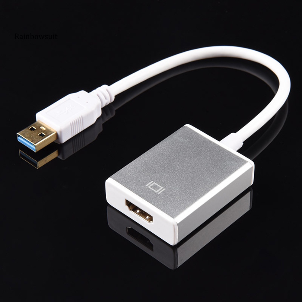 Bộ Thiết Bị Chuyển Đổi Âm Thanh / Video Từ USB 3.0 Sang HDMI 1080P Cho Windows XP 10 / 8 / 7