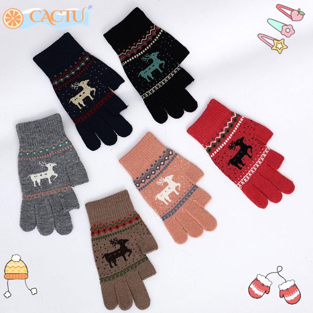 Găng Tay Hở Ngón Mùa Đông Có Thể Dùng Màn Hình Cảm Ứng Khi Chơi Game