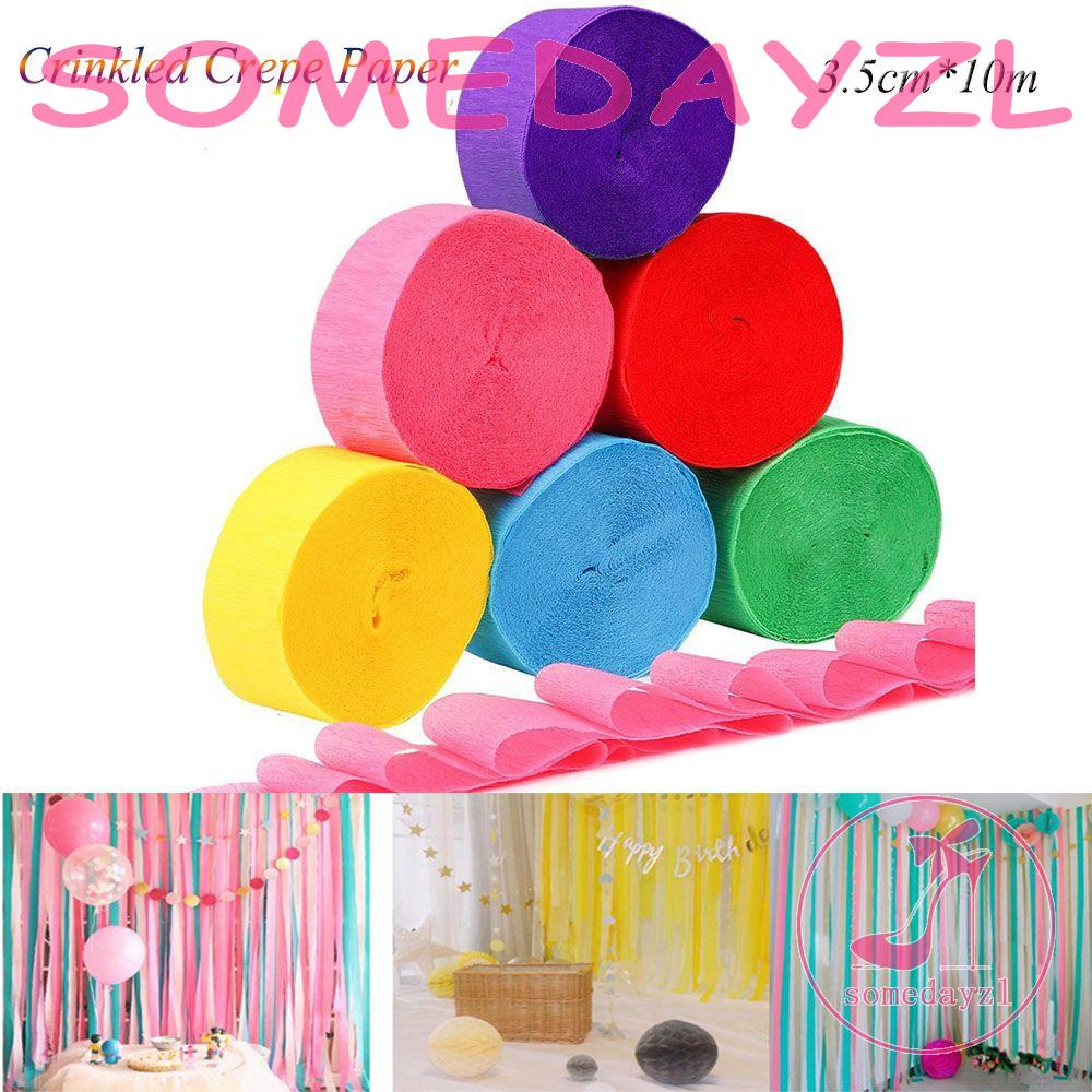 Giấy Crepe DIY Trang Trí Tiệc Cưới Cho Trẻ Em