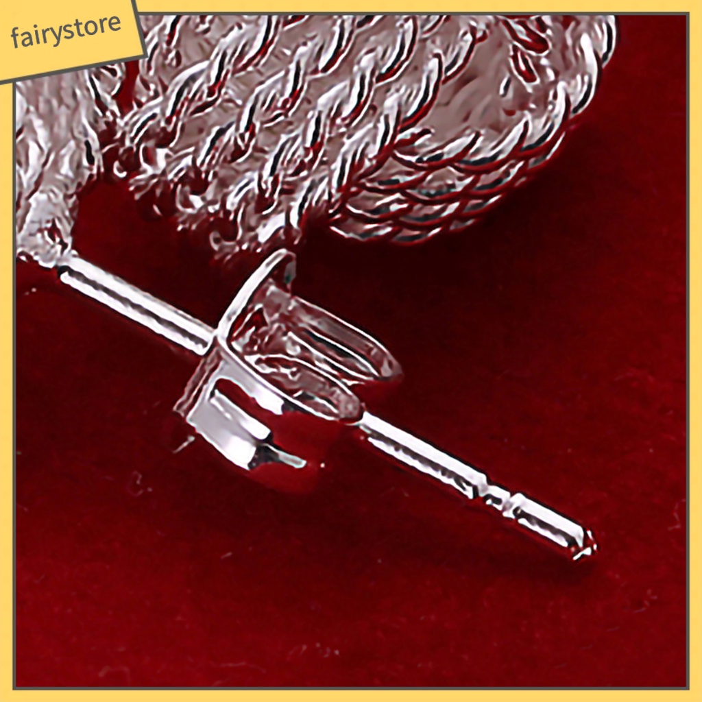 Bộ Khuyên Tai Bóng Lưới Hợp Kim Thân Thiện Với Da Thanh Lịch