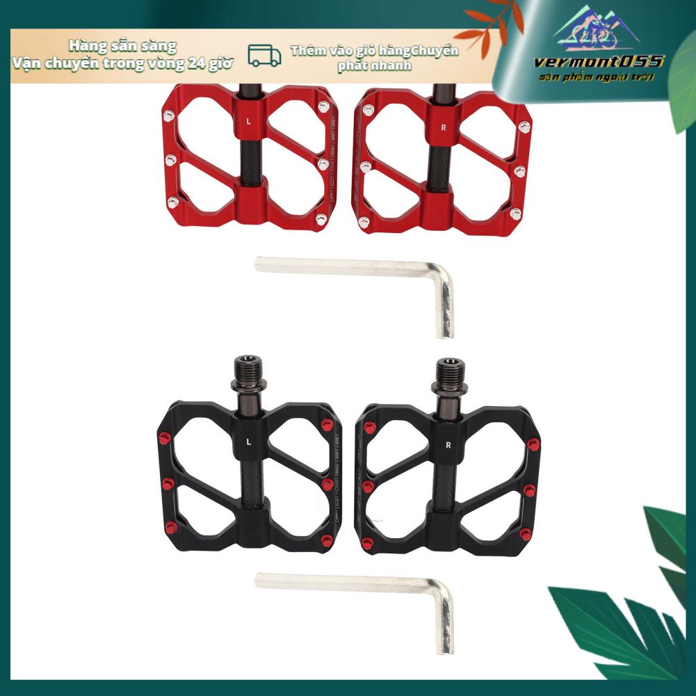 Vermont055 2 Chiếc Xe Đạp Đường Bộ Bàn Hợp Kim Nhôm Chống Trơn Trượt Nhẹ Phẳng Nền Tảng Cho