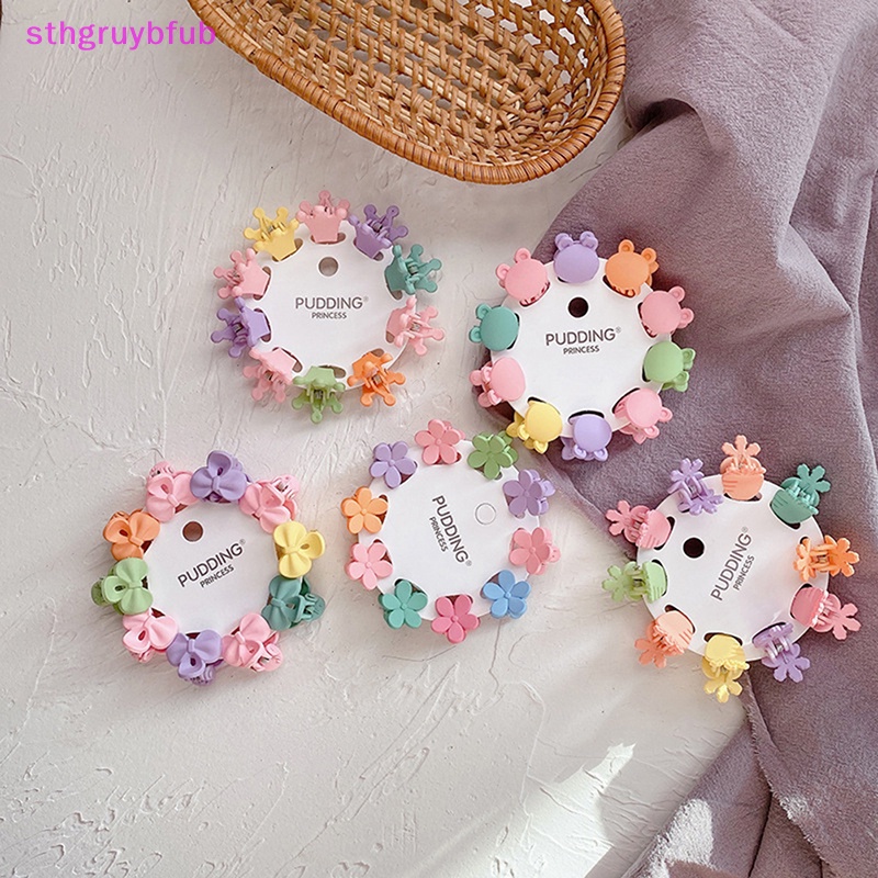 Set 10 Kẹp Tóc Hình Ngôi Sao / Bông Hoa / Chuột Mickey Dễ Thương Cho Bé Gái