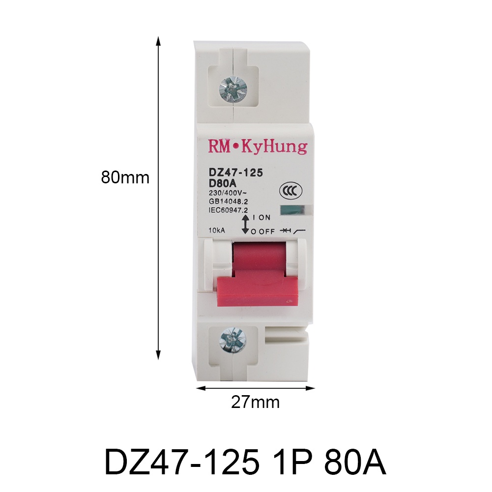 Cầu Dao DC Thay Thế 125A 100A 80A 1P