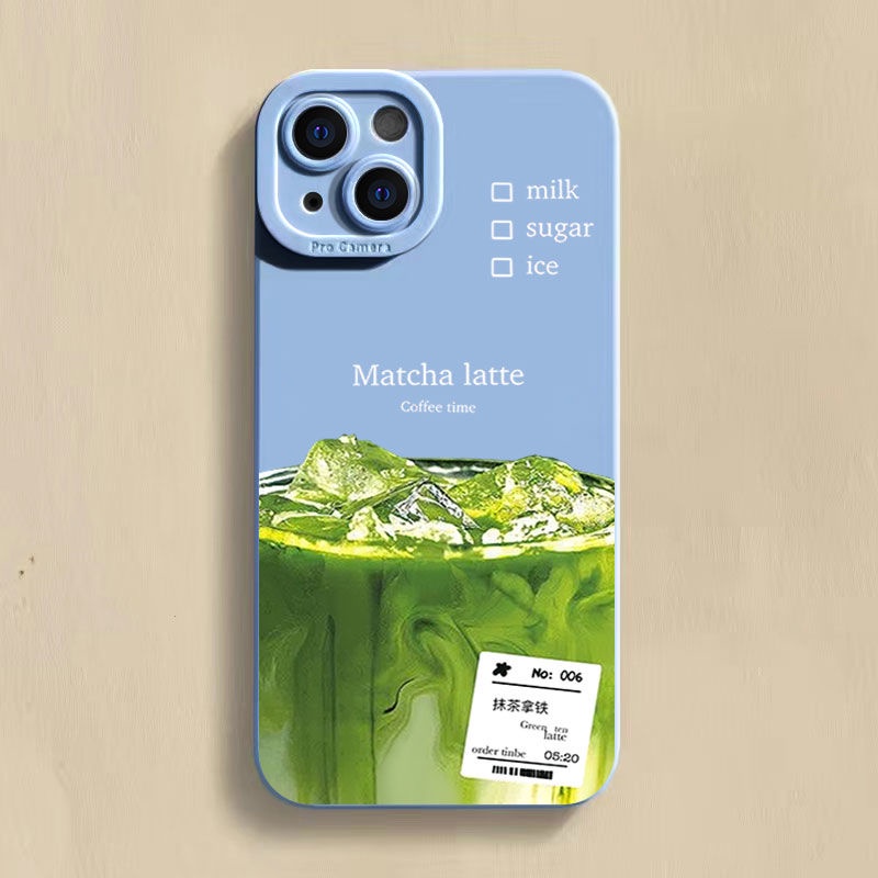 Ốp Điện Thoại Silicon Màu Trà Xanh Cho IPhone 14 13 Promax 12 / 11 7 7plus 8 8plus Xs Xr