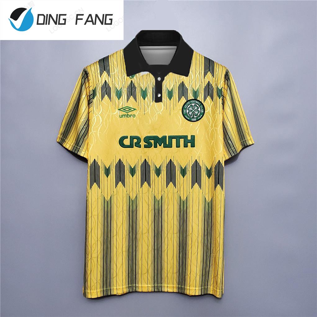 Áo Bóng Đá Đội Tuyển Celtic 89-91 Thiết Kế Mới Năng Động Thời Trang