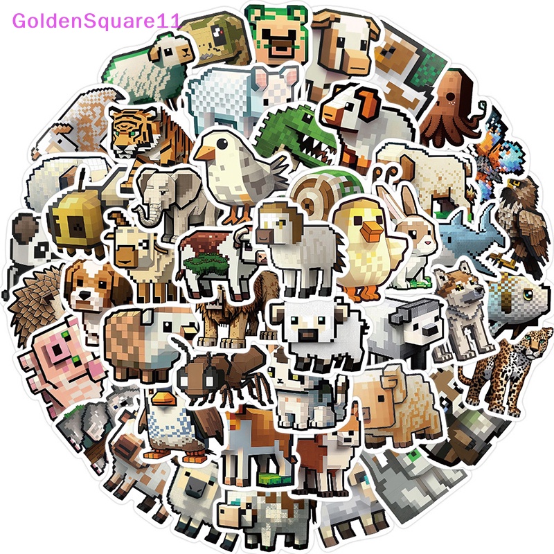 Bộ 50 Miếng Dán Hình Động Vật Graffiti Trang Trí Vali / Laptop / Điện Thoại / Tủ Lạnh