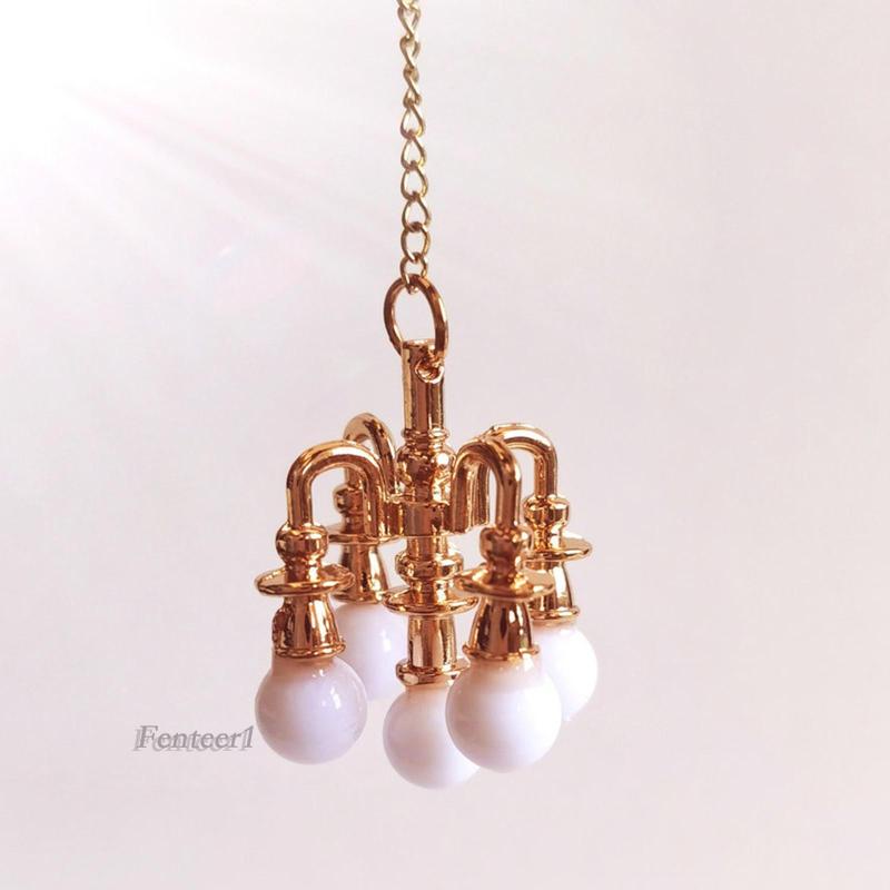 Mô Hình Đèn Trần Mini Tỉ Lệ 1: 6 1: 12 Trang Trí Nhà Búp Bê