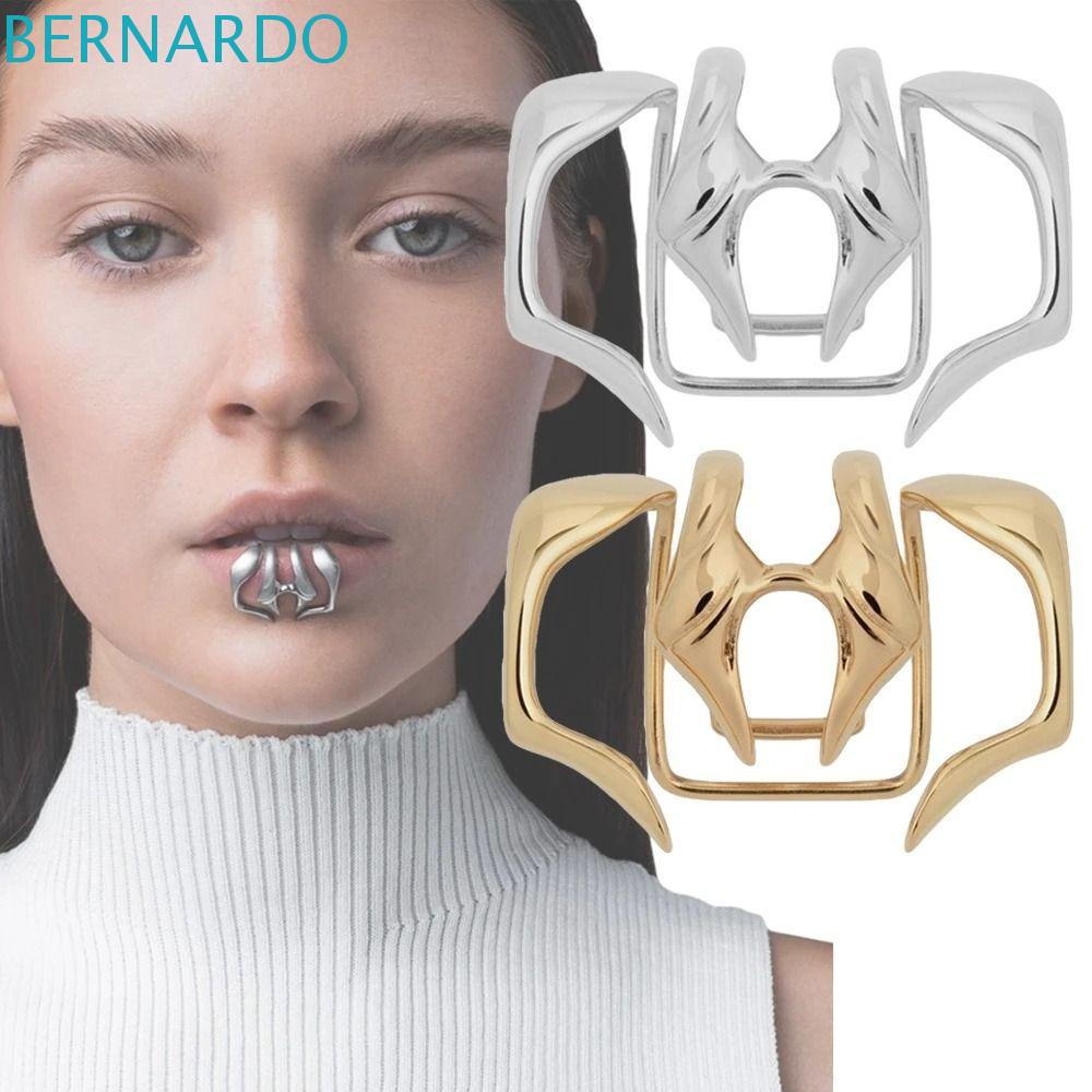 Khuyên Kẹp Môi Bằng Kim Loại Thiết Kế Hình Học Phong Cách Hip Hop Gothic