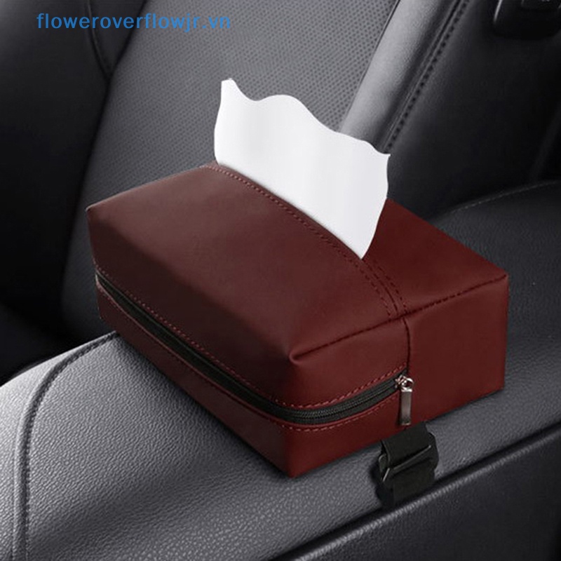Hộp Đựng Khăn Giấy Gắn Tấm Che Nắng Xe Hơi Tiện Dụng