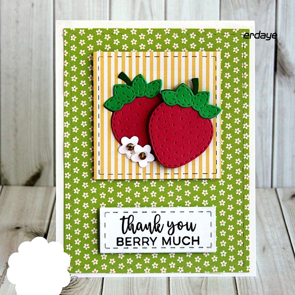 Khuôn Cắt Giấy Làm Từ Kim Loại Hình Trái Cây Trang Trí Scrapbook