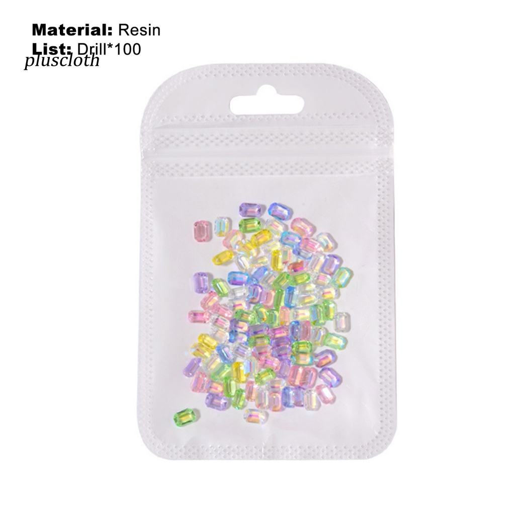 Set 100 Hạt Đá 3D Trang Trí Móng Tay Sau Lưng