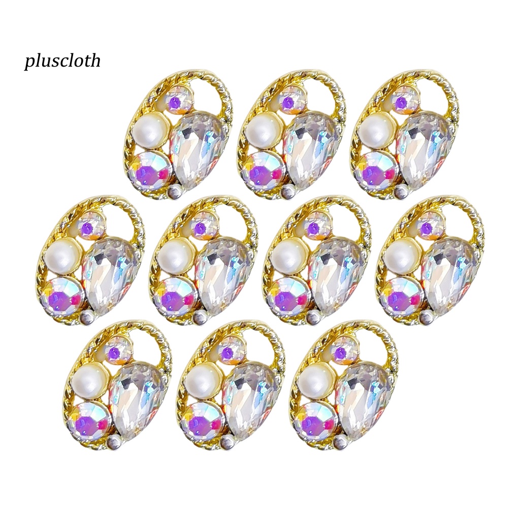 Túi 10 Hạt Đá 3D Nhiều Hình Dạng Trang Trí Móng Tay