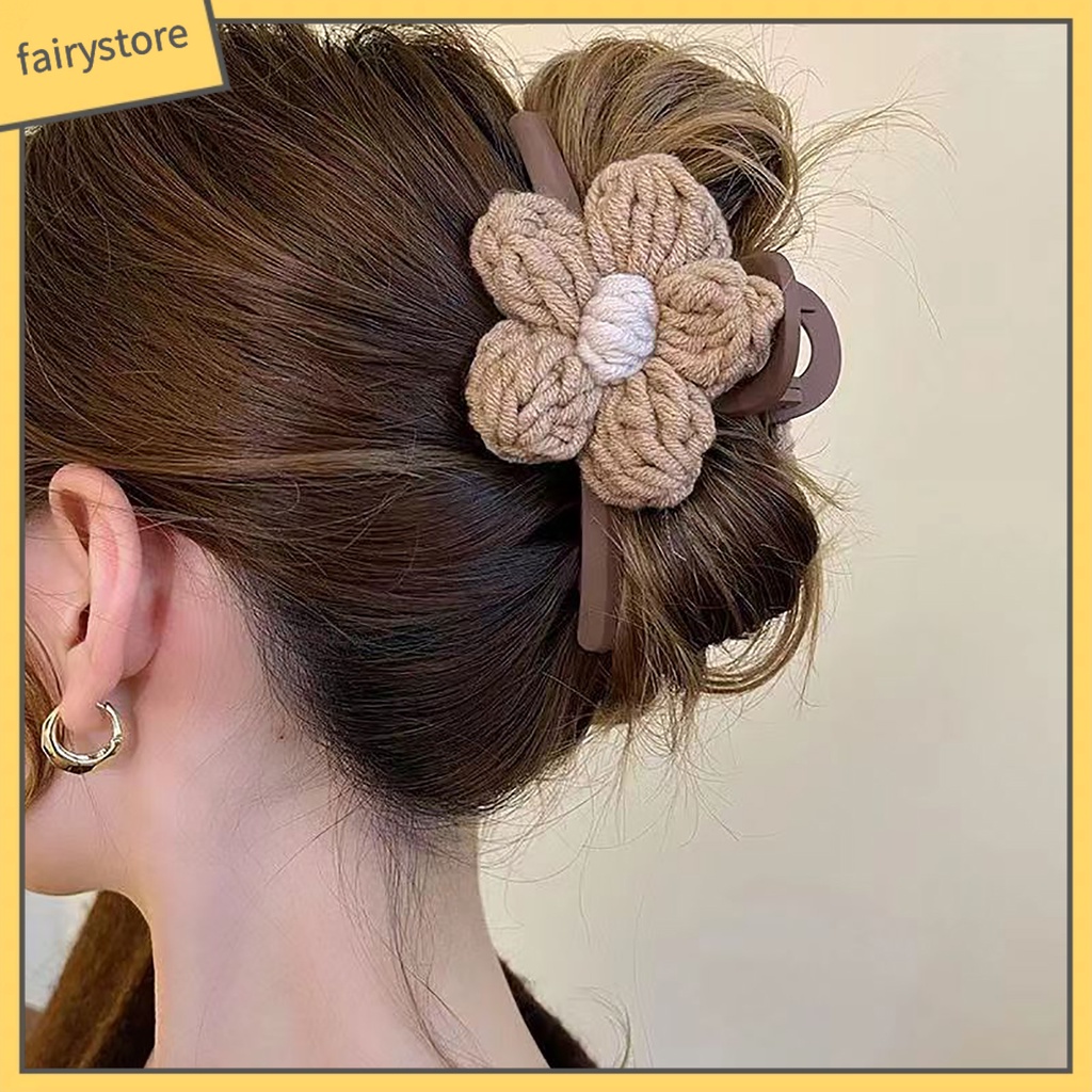 Kẹp Tóc Càng Cua Cố Định Tóc Đuôi Ngựa Mạnh Chống Trượt Màu Sắc Tương Phản