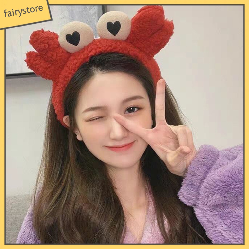 Băng Đô Cài Tóc Hình Cua Hoạt Hình Dễ Thương Cho Nữ