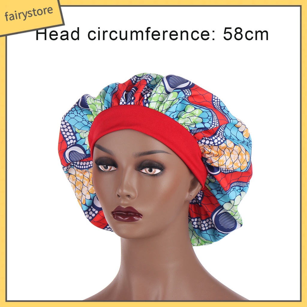 Mũ Trùm Đầu Vải In Họa Tiết Châu Phi Phong Cách Bohemian Dùng Khi Ngủ