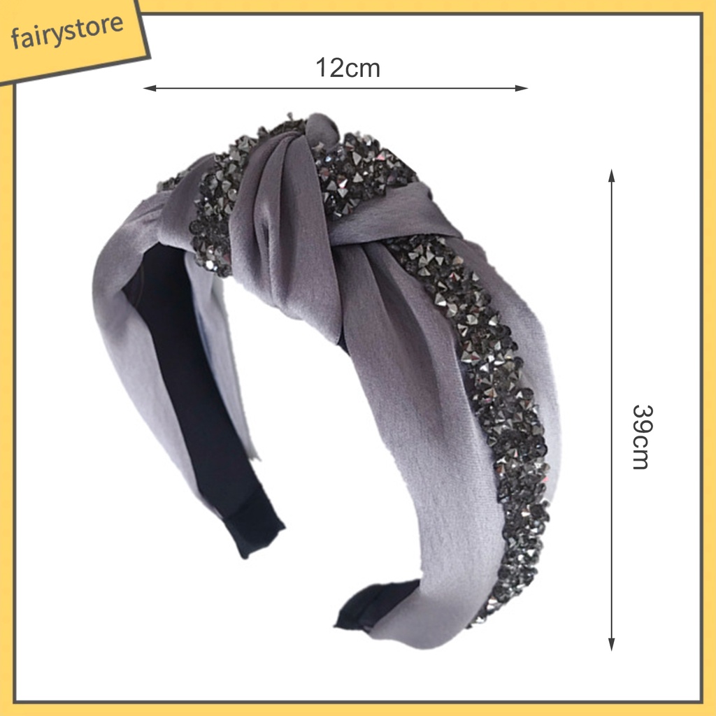 Băng Đô Đính Đá Co Giãn Thoải Mái Dành Cho Nữ