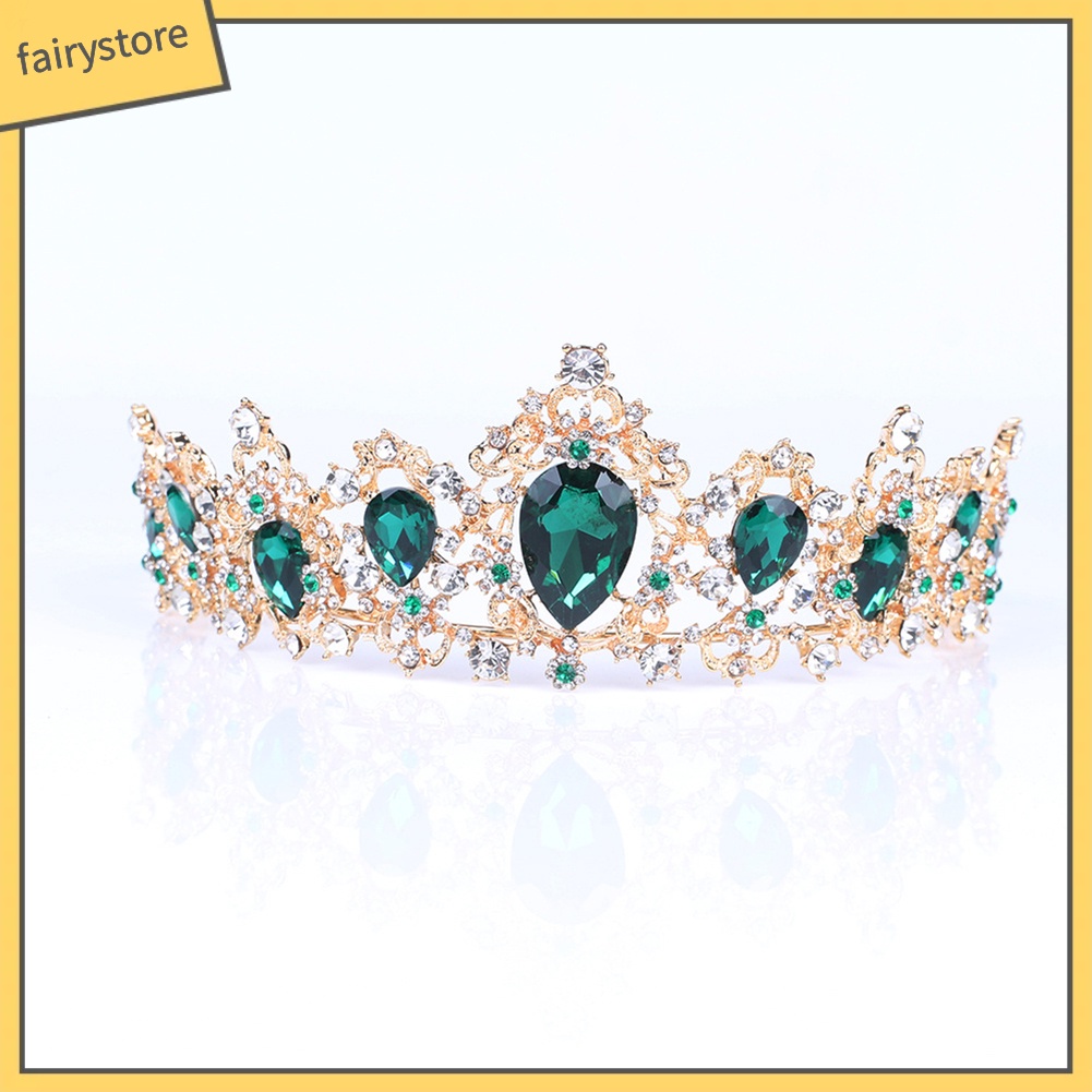 Cài Tóc Hình Vương Miện Đính Đá Lấp Lánh Thời Trang Cho Nữ