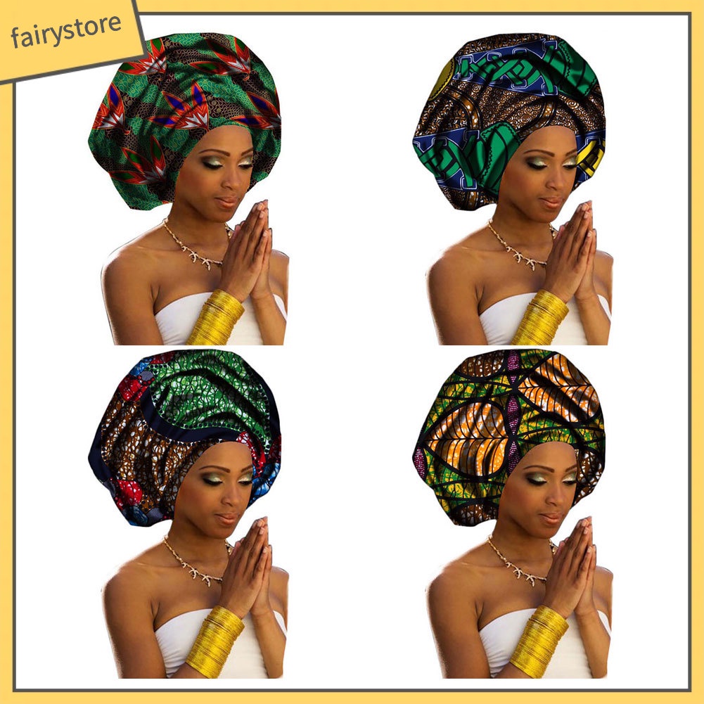 Khăn Turban Cotton Thời Trang Châu Phi Dành Cho Nữ