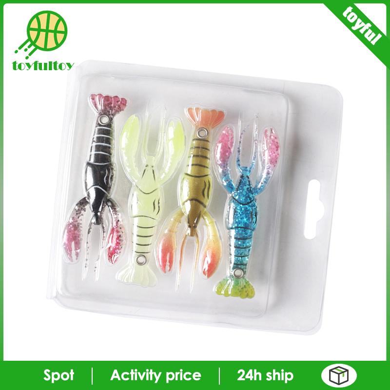 Set 4 Mồi Giả Nhử Cá Hình Bạch Tuộc Chuyên Dụng