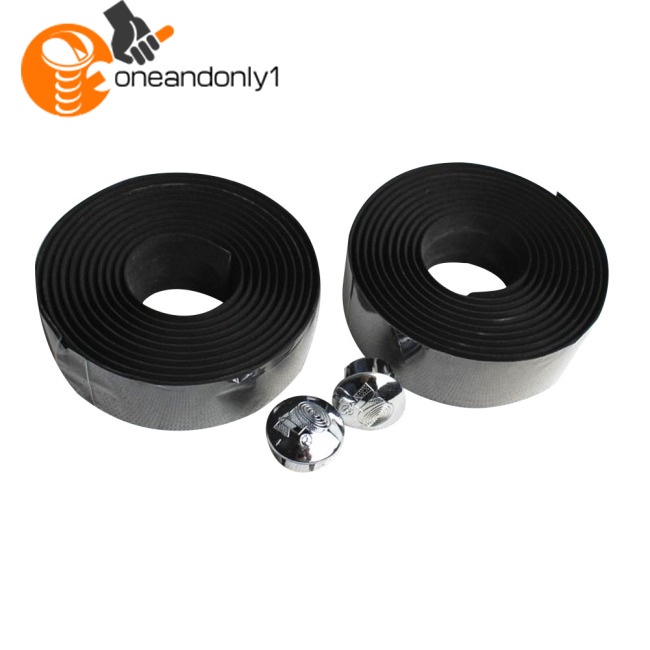 Dây Quấn Tay Lái Xe Đạp Bằng Xốp Mềm Chống Trượt Chống Mồ Hôi Kèm 2 Nút Cắm