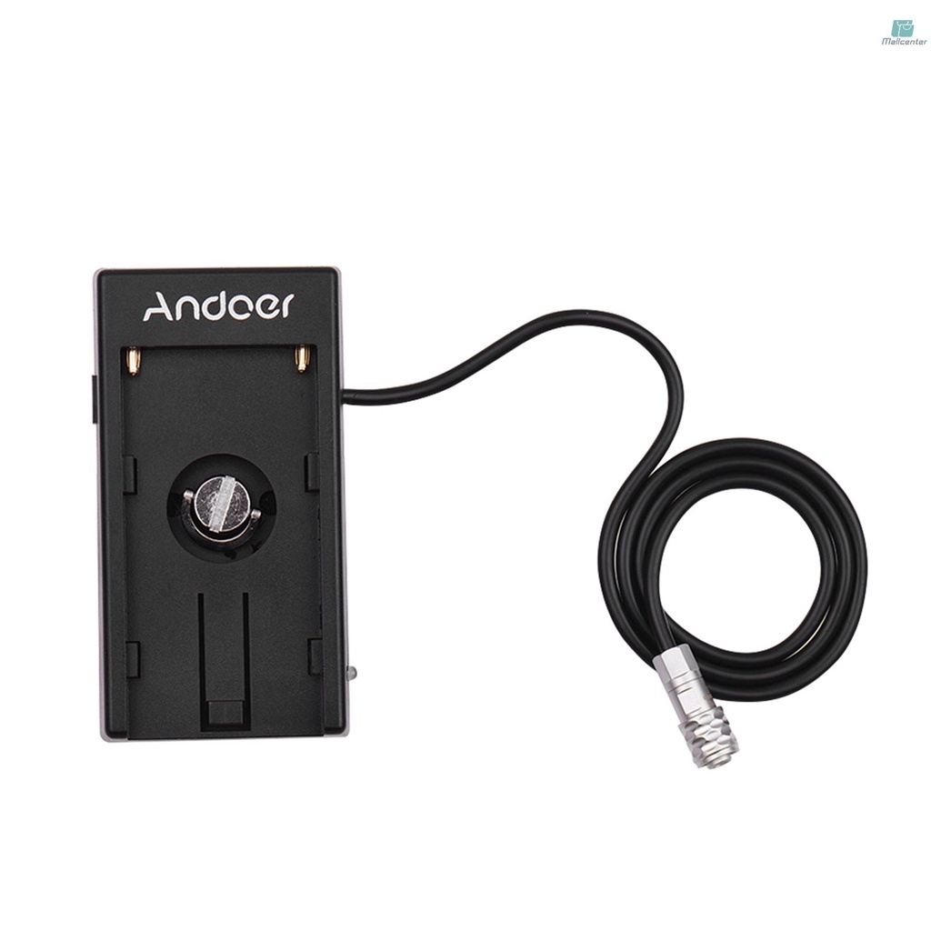 Andoer Camera DV Battery Power Supply Mount Plate Adapter for Blackmagic Cinema Pocket Camera BMPCC 4K for  NP-F970 F750 F550 Battery