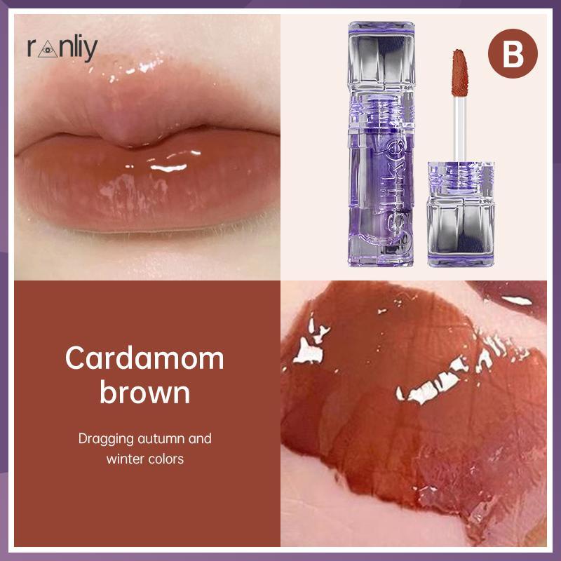 Ranliy💗Son Bóng Dưỡng Ẩm Lâu Trôi Dòng Nước Thế Giới Us Like The world Ánh Sáng Màu Sắc