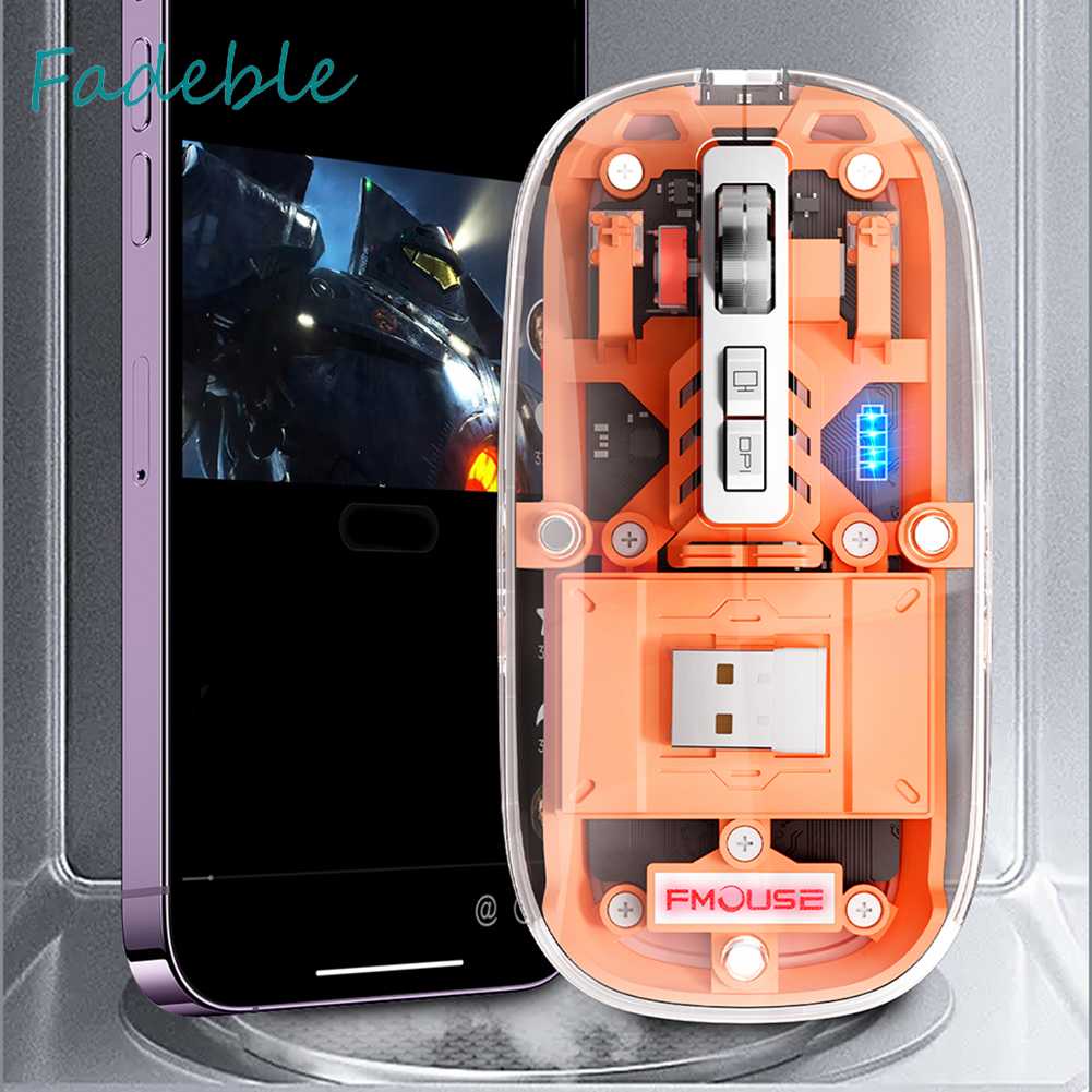 Chuột Cơ Chơi Game Type-C Trong Suốt Cho PC Laptop Notebook