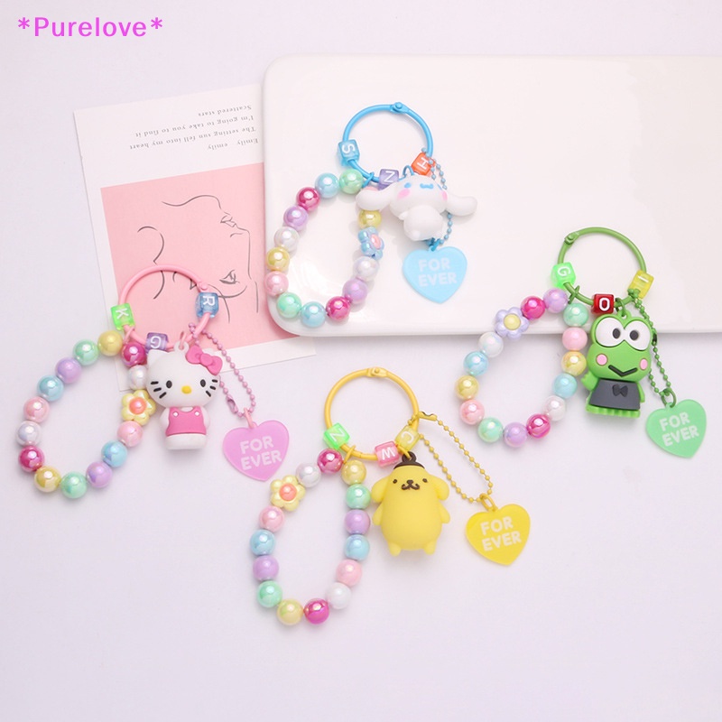 Móc Khóa Silicon Hình Chó Mèo Màu Kẹo Ngọt Có Khối In Chữ Dễ Thương Cho Nữ Mới