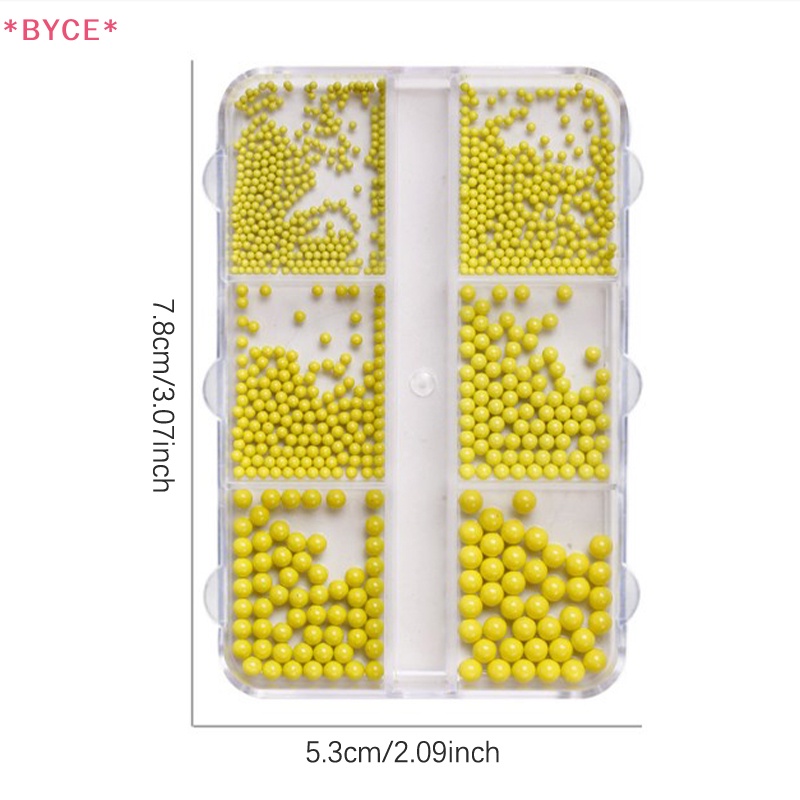 Hộp 6 Ngăn Đựng Hạt Cườm 3D Trang Trí Móng Tay Nghệ Thuật Mới