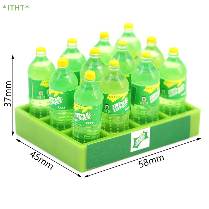 Bộ Khay Đựng Nước Ngọt / Soda Mini Dùng Trang Trí Nhà Búp Bê DIY Mới