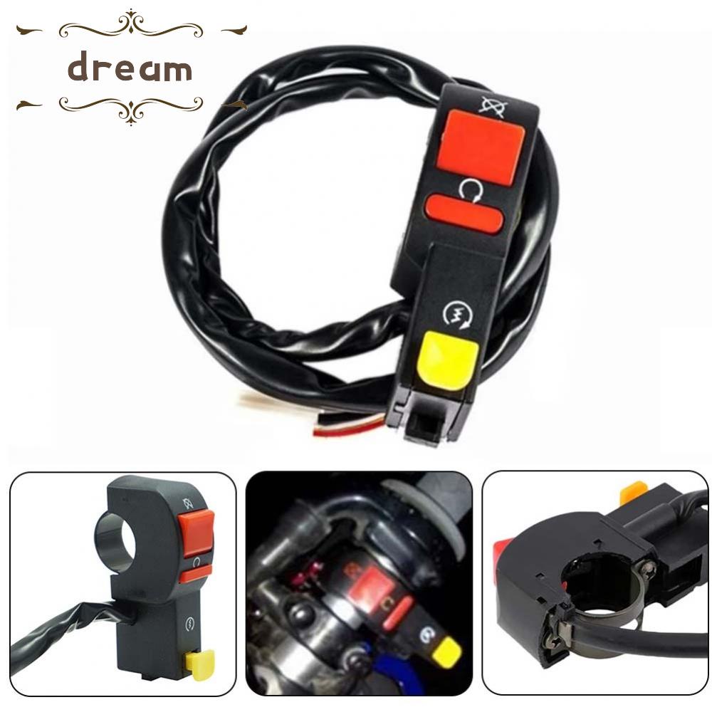 【DREAMLIFE】1pc Motorcycle-Handlebar-Switch Starter Handlebar Start &amp; Stop ATV On-Off Button