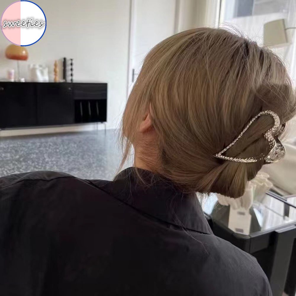 Kẹp Tóc Hình Ngôi Sao / Trái Tim / Cá Mập Bằng Kim Loại Thời Trang Cho Nữ Y2K