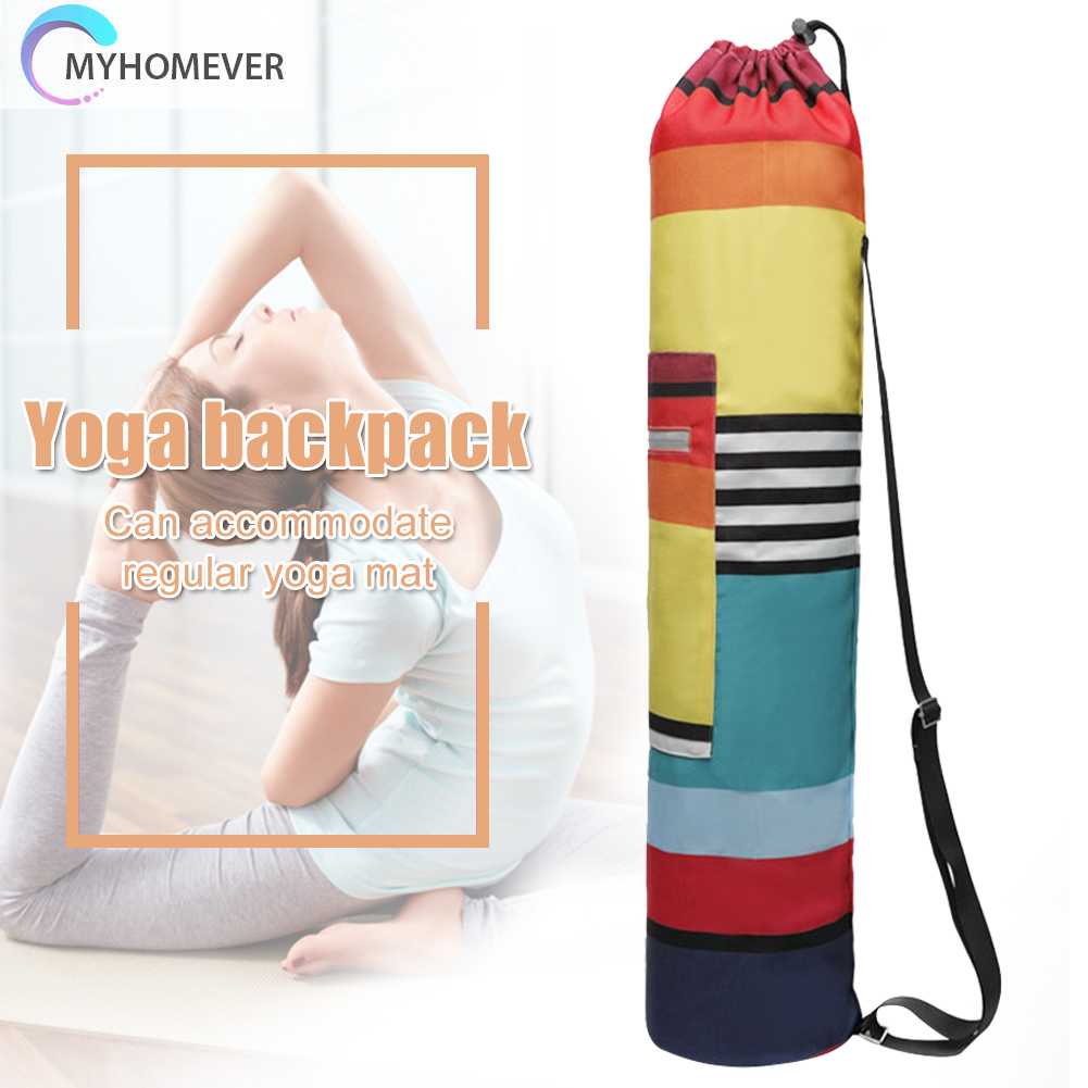 Túi Đựng Thảm Tập Yoga Bằng Vải Canvas Phản Quang Có Khóa Kéo Tiện Dụng
