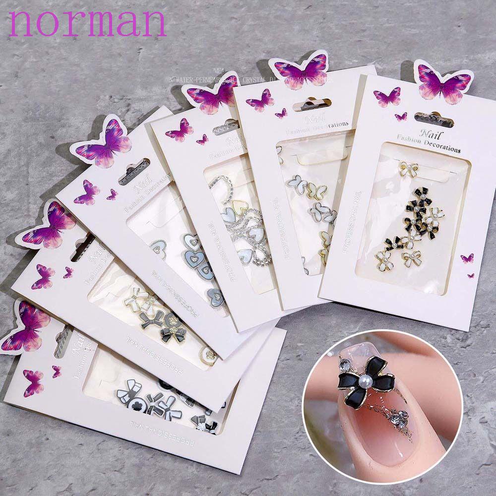 Phụ Kiện Trang Trí Móng Tay Hình Nơ / Trái Tim Ngọt Ngào Thời Trang