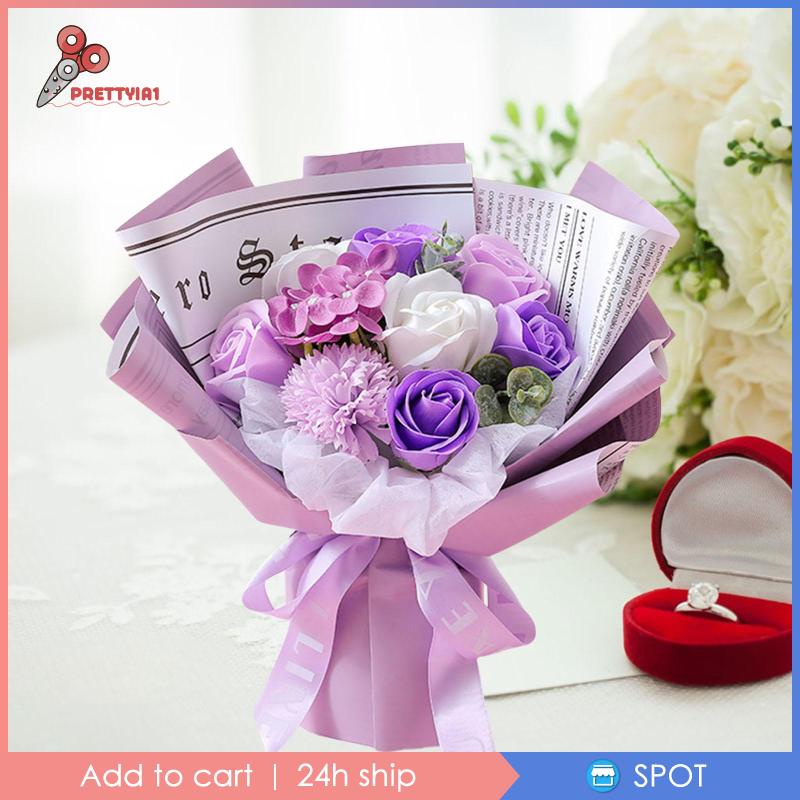 [Prettyia1] Xà Phòng Tắm Hoa Làm Quà Tặng Ngày Lễ Tình Nhân