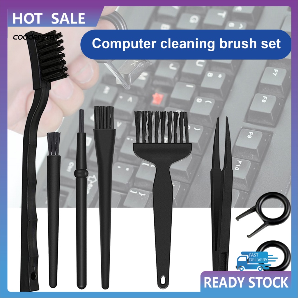 Set 6 / 8 Dụng Cụ Làm Sạch Bàn Phím Máy Tính Tiết Kiệm Thời Gian