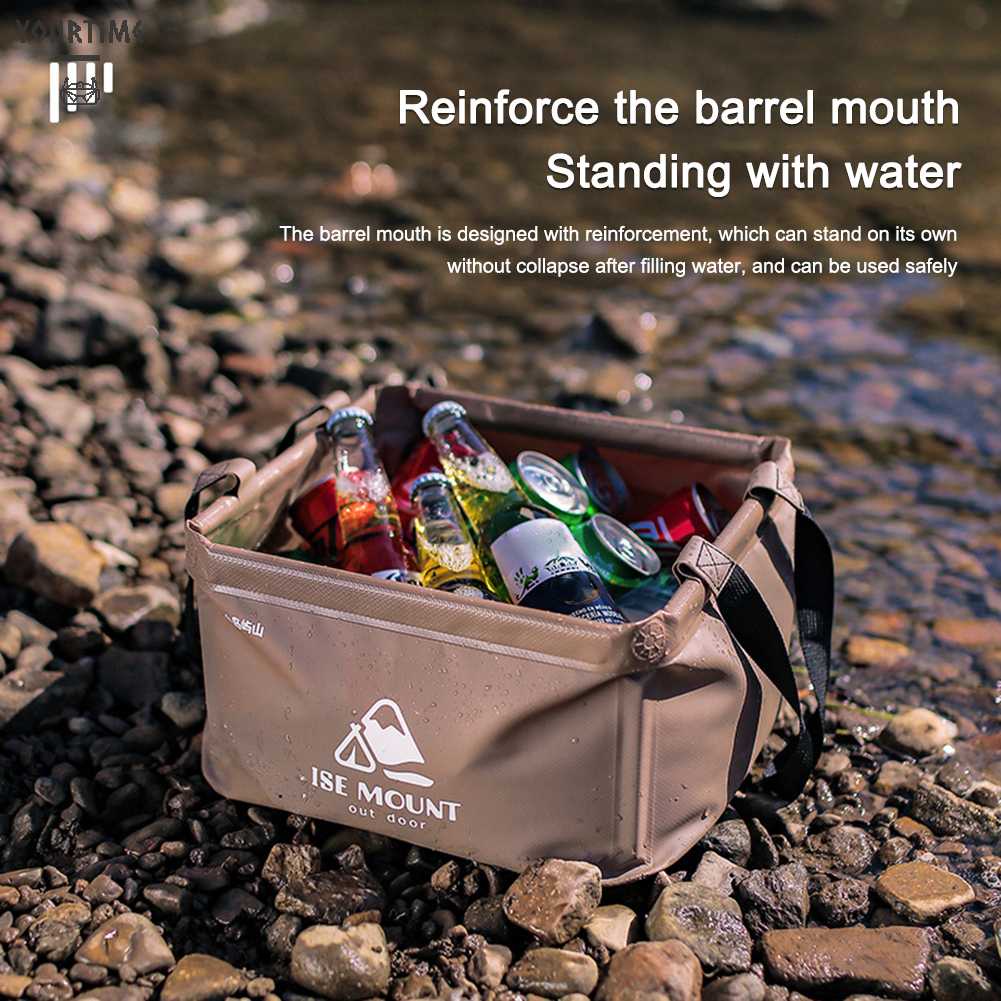 Xô Đựng Nước Có Thể Gấp Gọn Tiện Dụng Khi Đi Cắm Trại