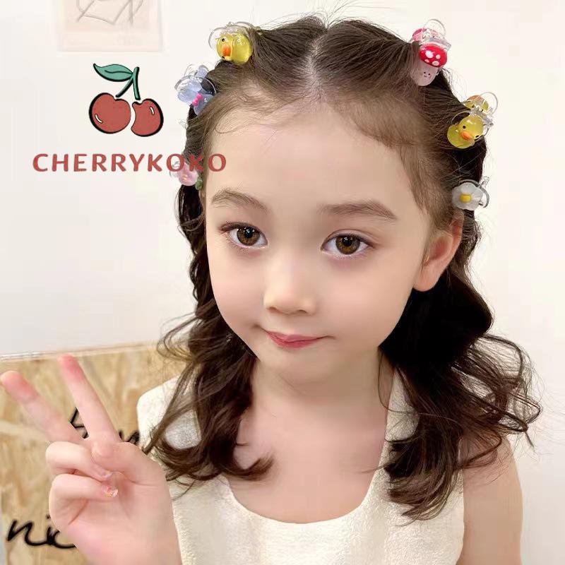 🍒🍒CHERRYKOKO Kẹp Tóc Cỡ Nhỏ Họa Tiết Hoạt Hình Dễ Thương Thời Trang Mùa Hè Cho Bé Gái