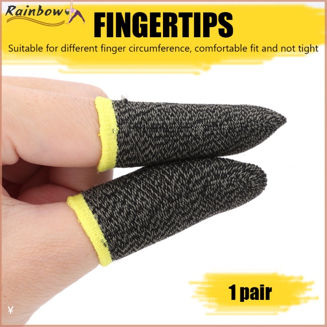 1 Cặp Bọc Ngón Tay Bằng Sợi Đồng Thoáng Khí Chống Trầy Xước Và Mồ Hôi