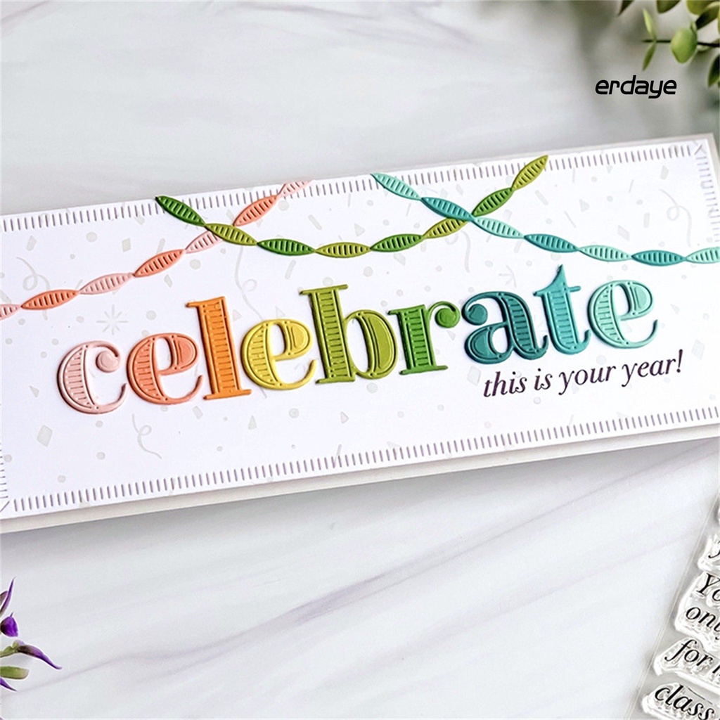 Khuôn Thép Carbon Cắt Hình Chạm Khắc Dùng Trang Trí Thiệp / Scrapbook