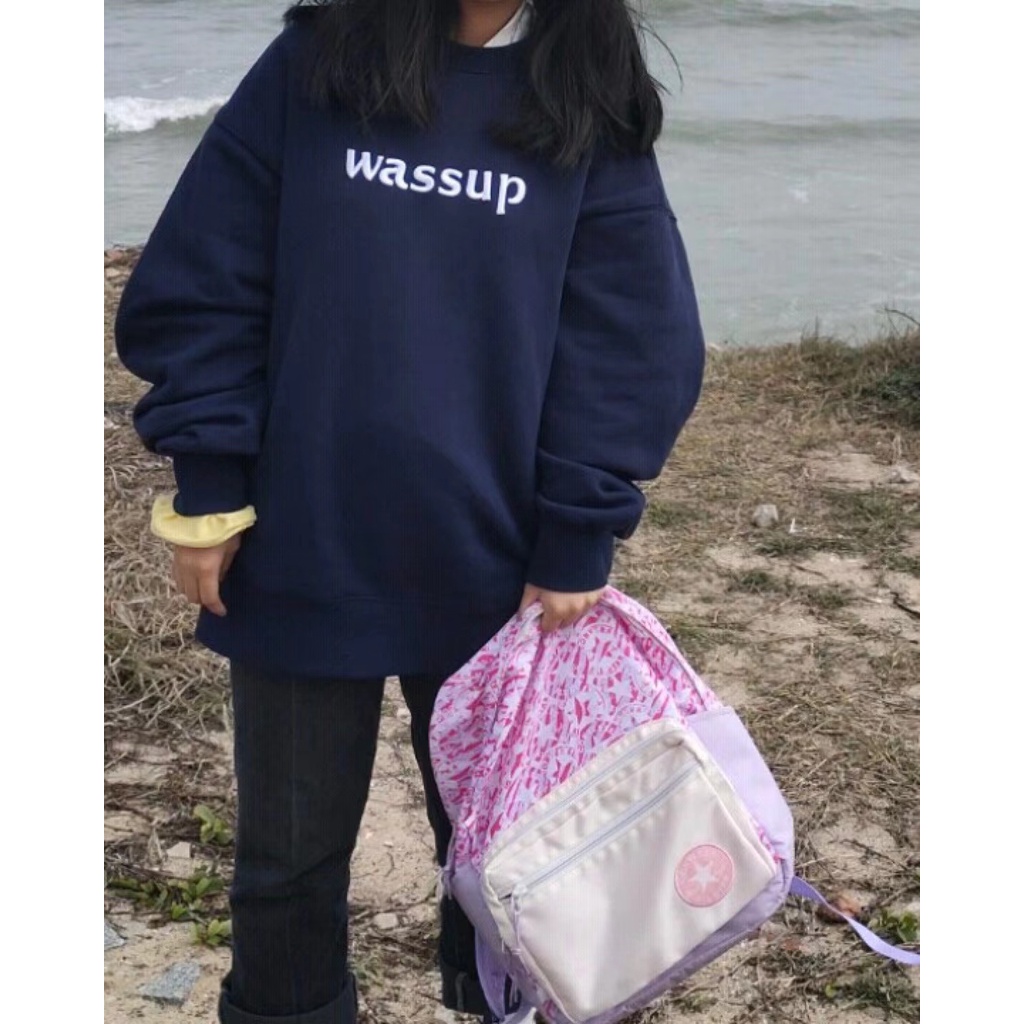 Balo Converse Màu Hồng / Tím In Logo Trái Tim Dung Tích Lớn Cho Nam Và Nữ 1066