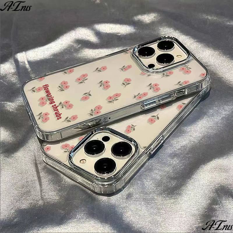 ✅Max Ốp Điện Thoại Mềm Chống Sốc In Họa Tiết Hoa Đơn Giản Cho Iphone 1211 8 14pro 137 / V8OL