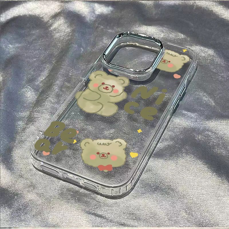✅Ốp Điện Thoại Mềm Chống Sốc In Hình Gấu Hoạt Hình Cho iPhone1214proplus13 Apple 118 max 7In Zl8