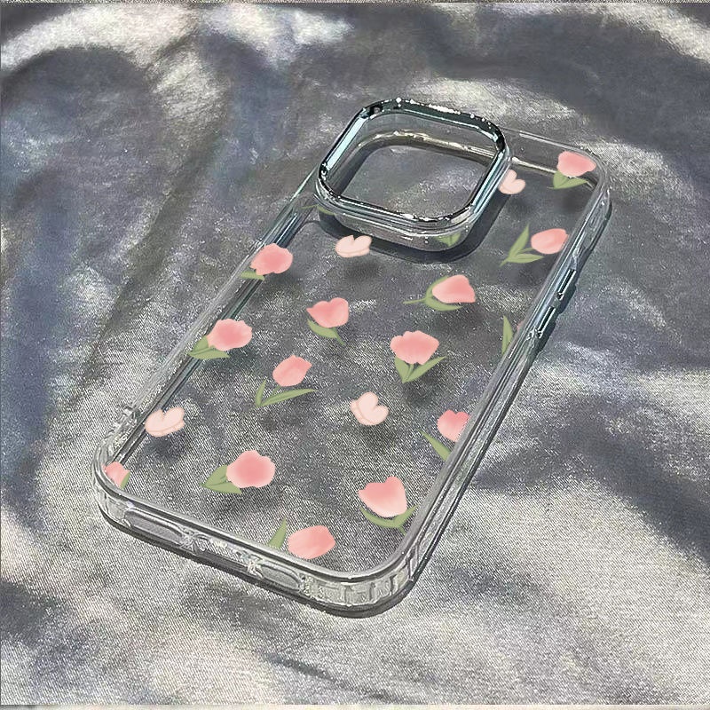 ✅Ốp Điện Thoại Mềm Chống Sốc In Hình Hoa Tulip Cho Iphone Plus11In Style / iPhone12 Apple 7max13 14pro8